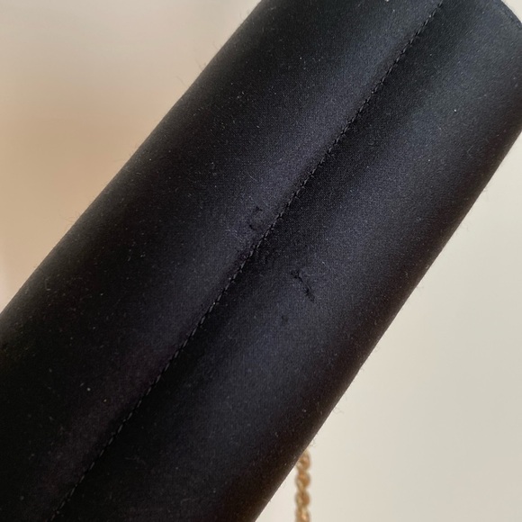 Vintage Black Rodo Italy Silk Bag Clutch Evening Bag - Picture 5 of 12